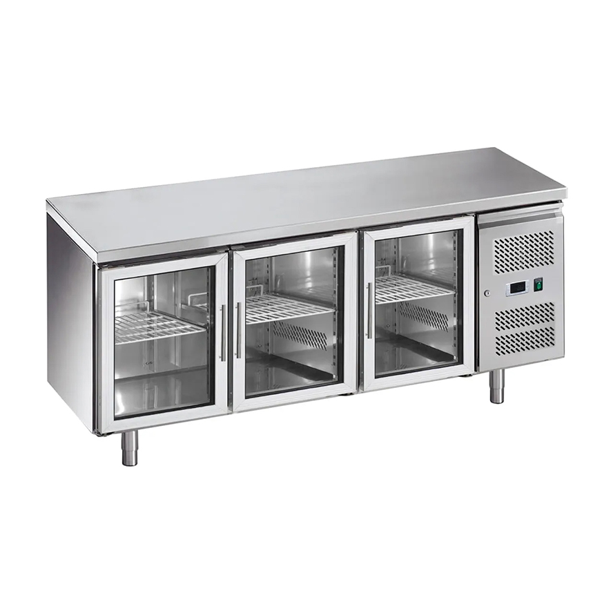 Glass Door undercounter freezer